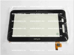 Тачскрин для ODYS XELIO Tablet PC & eBook-Reader 7" (Чёрный) (195*117 mm, шлейф TOPSUN_MID711A_A1, с чипом FT5406EE8, 2-ва отверстия под кнопки (с проклейкой, для планшетного компьютера) ― MOBY1